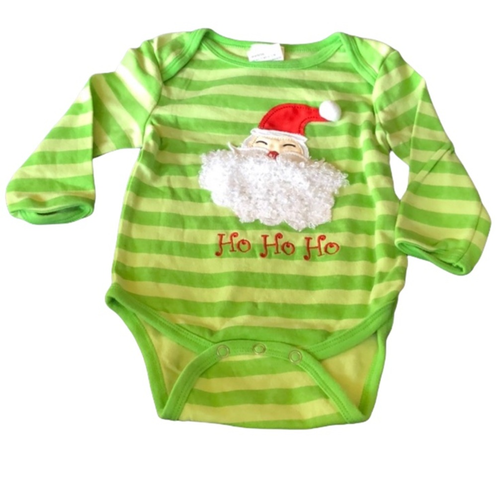 Little wishes 6-12 months “ho ho ho” LS onesie